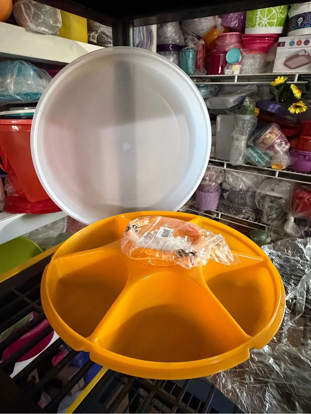 Tupperware bright yellow